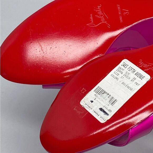 Christian Louboutin Zeppa Chick 85mm Patent Leather Wedges size 37 - Picture 15 of 16